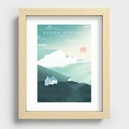 Seven sisters poster Recessed Framed Print