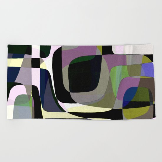 Mid Century Abstract 2 Beach Towel