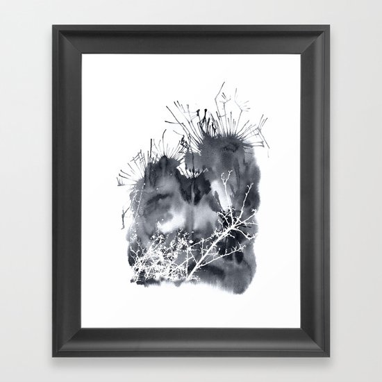 grey sky Framed Art Print