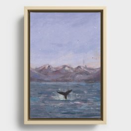 Whale Framed Canvas