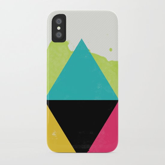 NEON TRIANGULAR iPhone Case