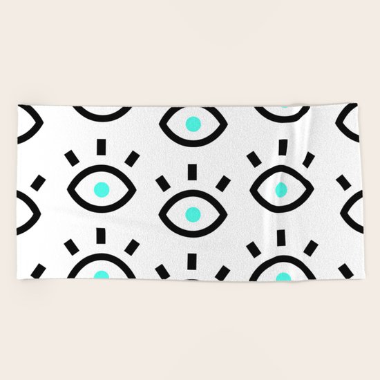 Eyes Beach Towel