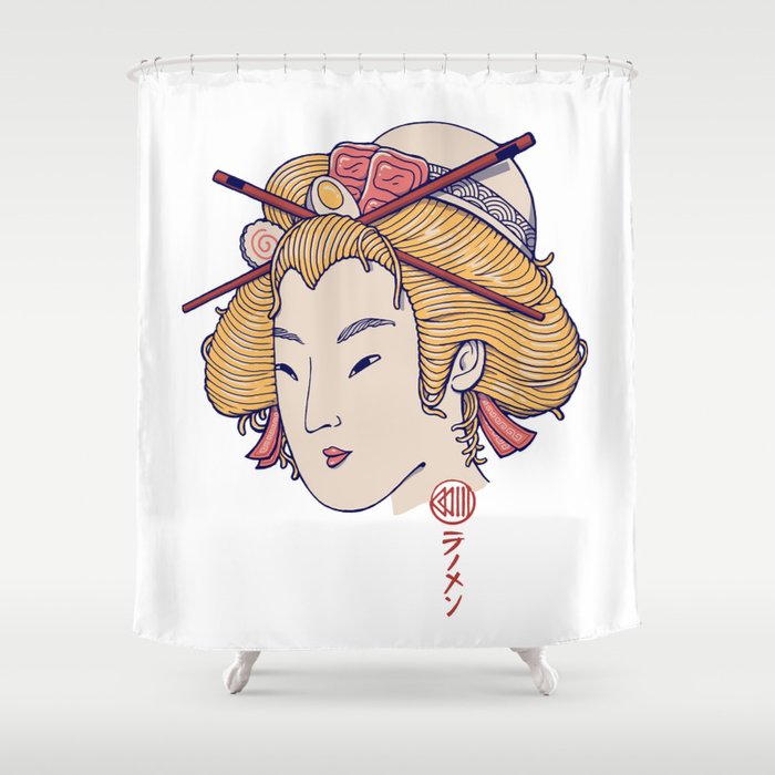 Ramen Geisha Shower Curtain