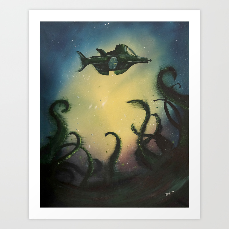 20 000 Leagues Under The Sea Jules Verne Art Print By Chocolatelimedesign Society6