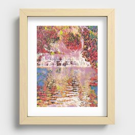 Colorful Waterfall Recessed Framed Print
