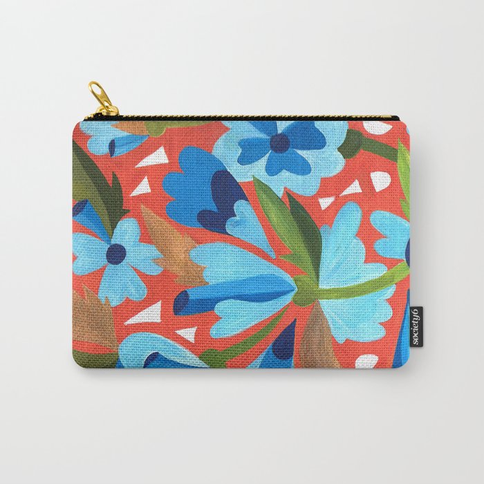 Floral Folk  Carry-All Pouch