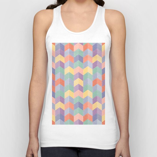 Colorful geometric blocks Unisex Tank Top