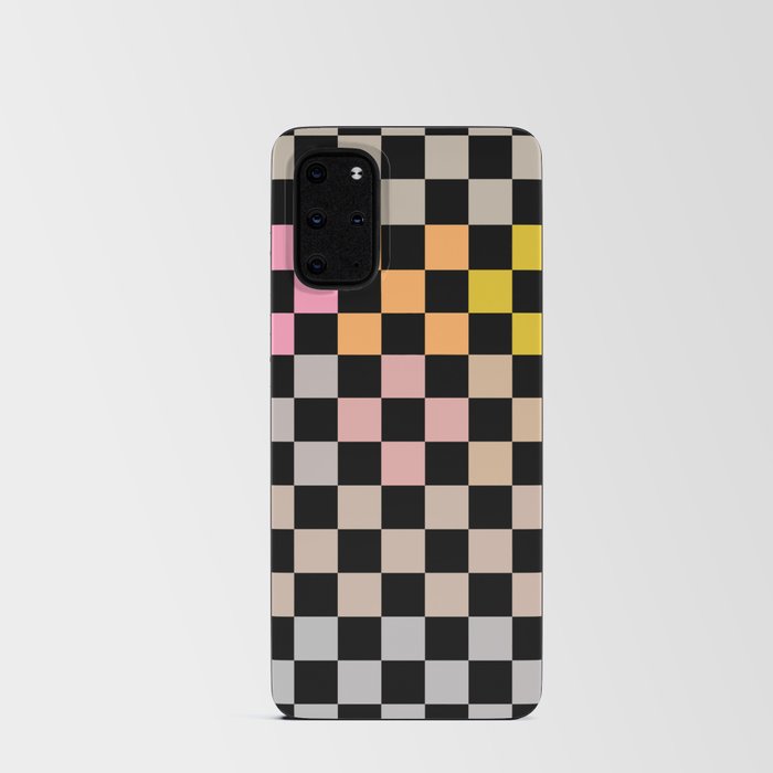 Pastel Colors Checkerboard Android Card Case