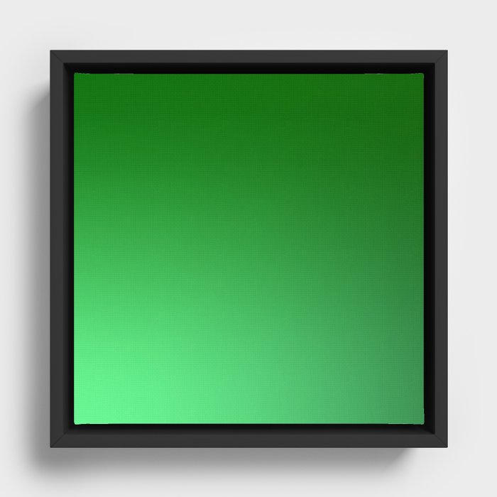 43 Green Gradient Background 220713 Minimalist Art Valourine Digital Design Framed Canvas