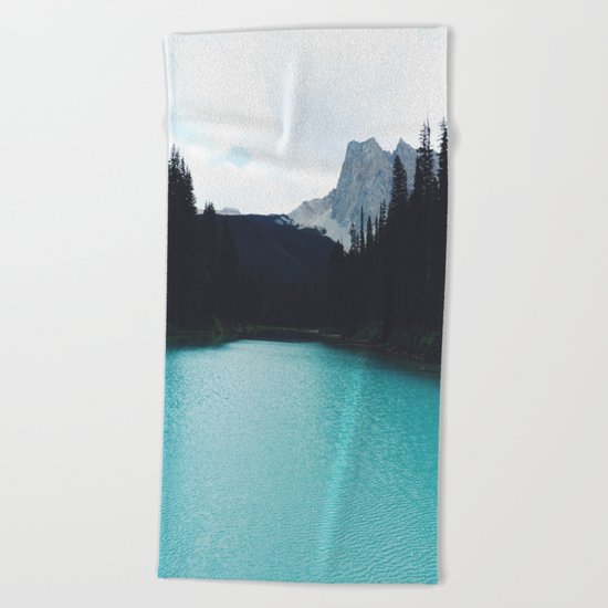 Moody Emerald Lake Beach Towel