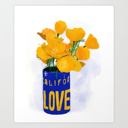 California LOVE Art Print