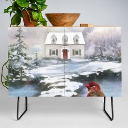 Christmas Visitor Credenza
