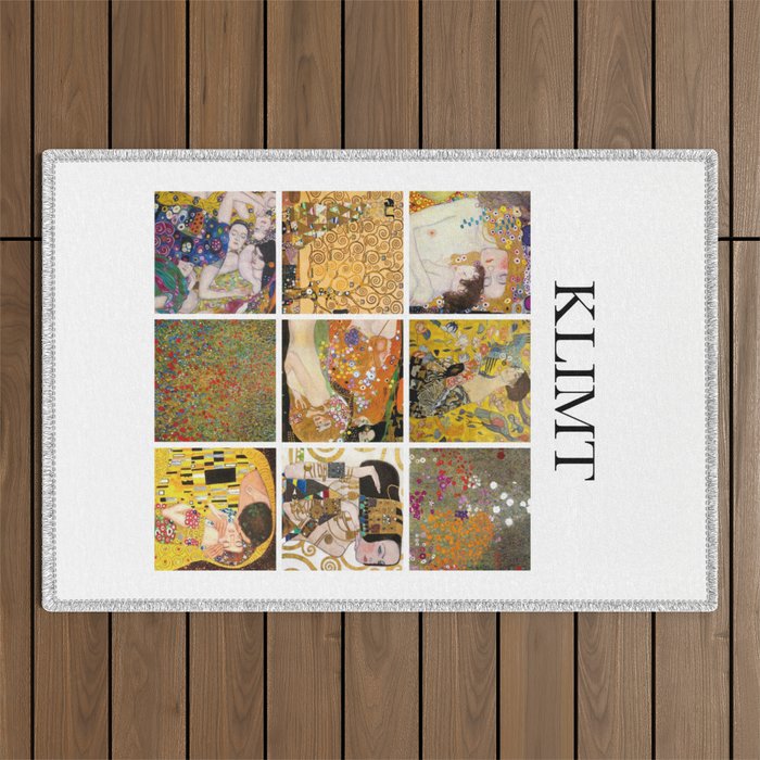 Klimt - Collage Outdoor Rug