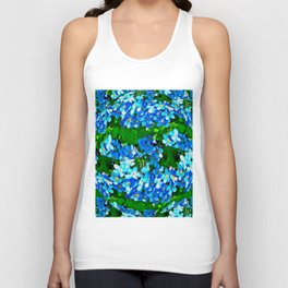 Forget Me Not pattern Unisex Tank Top