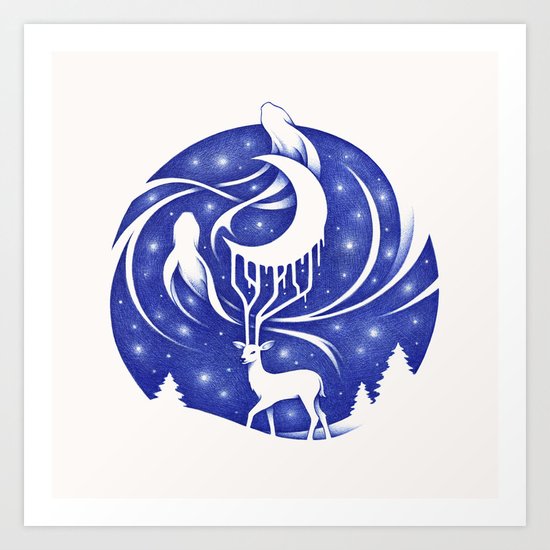 Spirits of the Night Art Print