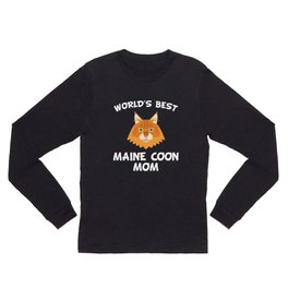 World's Best Maine Coon Mom Long Sleeve T Shirt | Mainecoonmom, Graphicdesign, Catmom, Cat, Mainecoonowner, Mainecoon, Mom, Pet, Worldsbest, Catbreed 