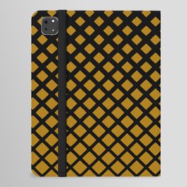 gold and black line design iPad Folio Case