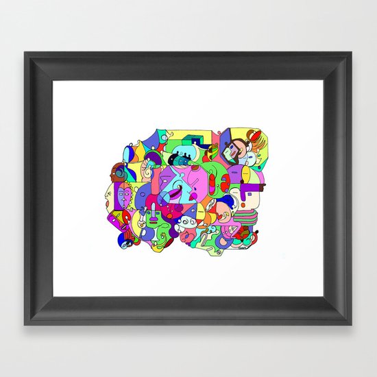Can you spot the faces? Framed Art Print