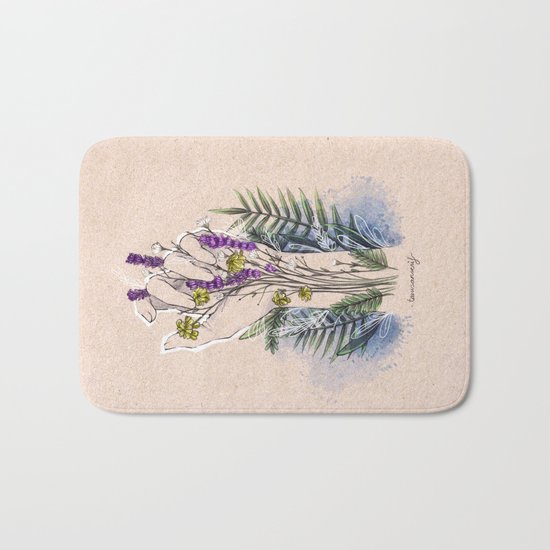 The hand Bath Mat