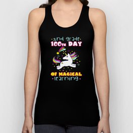 Days Of School 100th Day 100 Magical 3rd Grader Unisex Tank Top
