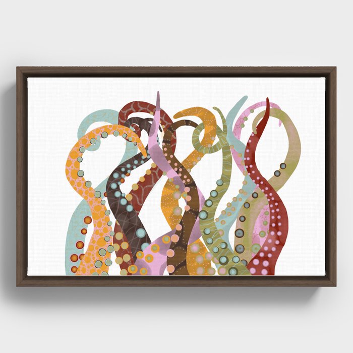 Tentacles Framed Canvas