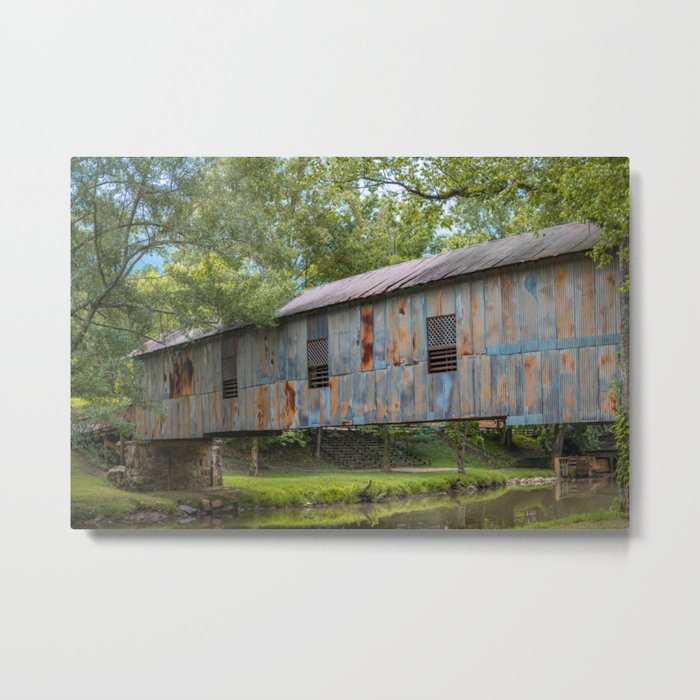 Kymulga Historic Covered Bridge Childersburg Alabama Metal Print