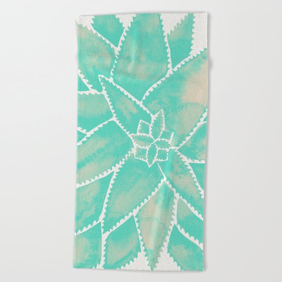 Aloe Vera – Mint Palette Beach Towel
