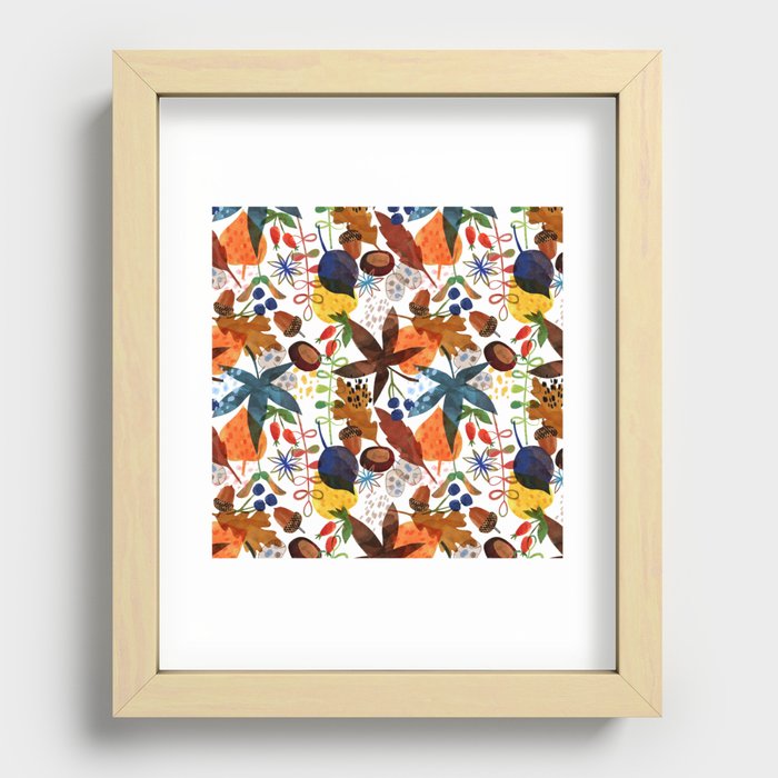 Autumn Botanicals Recessed Framed Print