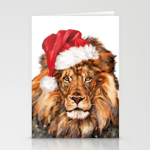 Christmas Lion Stationery Cards