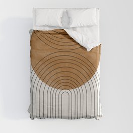 Abstract Flow / Recessed Framed  Duvet Cover