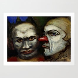Two Clowns by Walt Kuhn Art Print