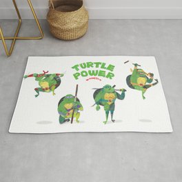 Ninja Turtles Turtle Power Rug