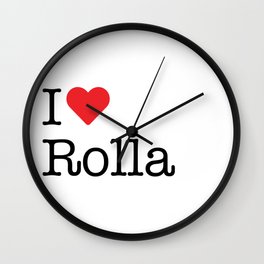 I Heart Rolla, KS Wall Clock