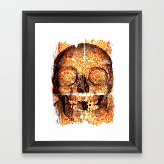 mosaica skully Framed Art Print