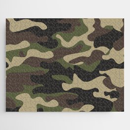 vintage military camouflage Jigsaw Puzzle