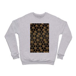 Honeycomb Bee Pattern 24132913 Crewneck Sweatshirt