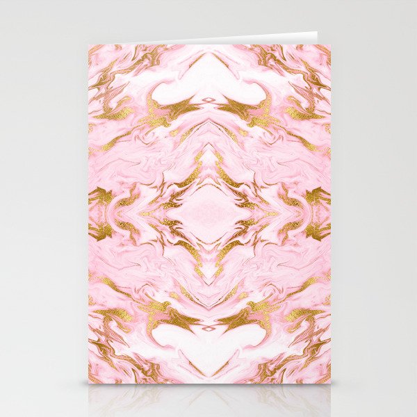 Gold Pink Stationery Cards