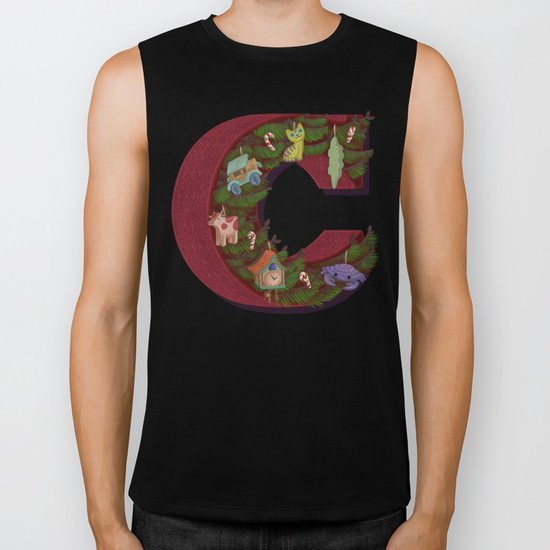 C is for Christmas Biker Tank