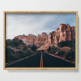 Roads of Zion Serving Tray