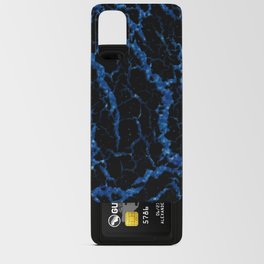 Cracked Space Lava - Glitter Blue Android Card Case