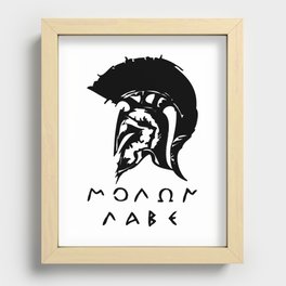 Molon Labe Recessed Framed Print