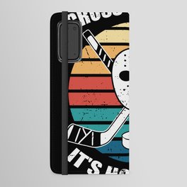 Ice Hockey Player Design Cross Checking It'S How I Hug Android Wallet Case