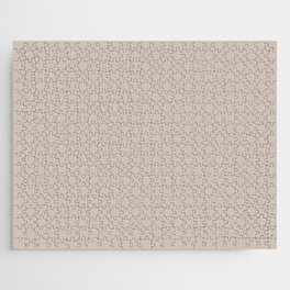 Pale Warm Taupe Solid Color Pairs PPG Whippet PPG1020-3 - All One Single Shade Hue Colour Jigsaw Puzzle