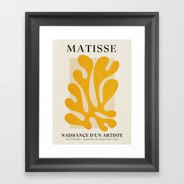Sun Leaf 2: Matisse Edition | Mid Century Series Framed Art Print
