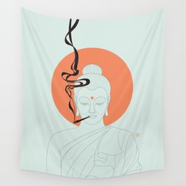 Buddha : Give Peace a Chance! Wall Tapestry