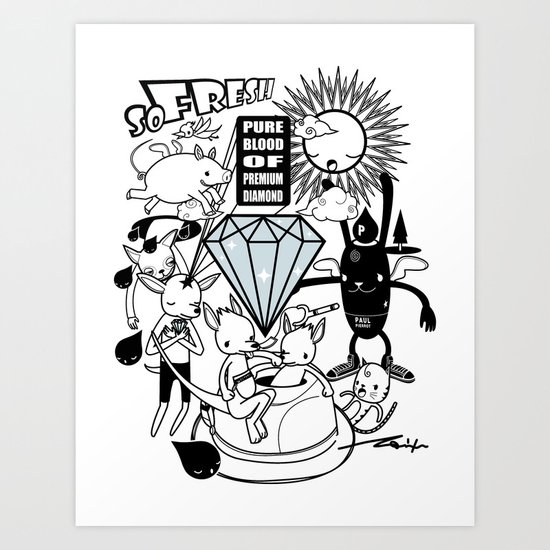SO FRESH DIAMOND Art Print