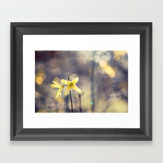 Garden: end of winter Framed Art Print