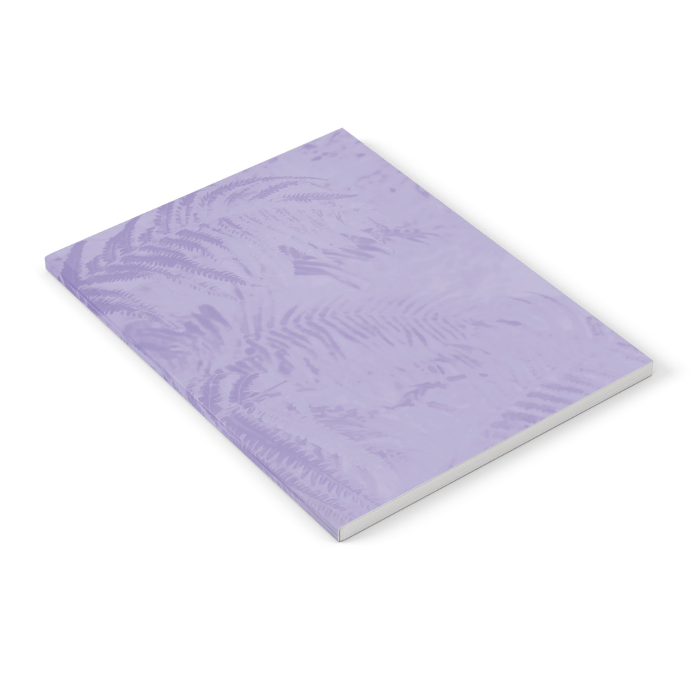 Purple Fern Notebook by damarisdesign