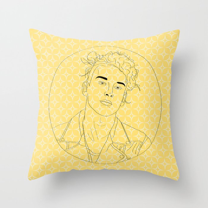 George Portrait Throw Pillow