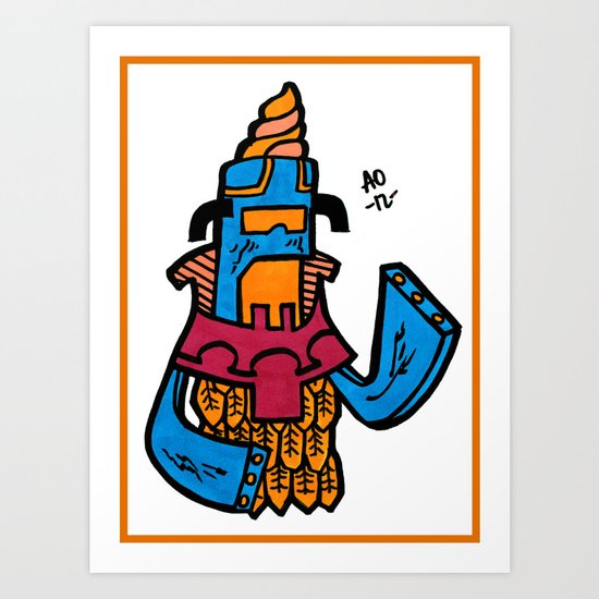 Ice Cream Czar Art Print